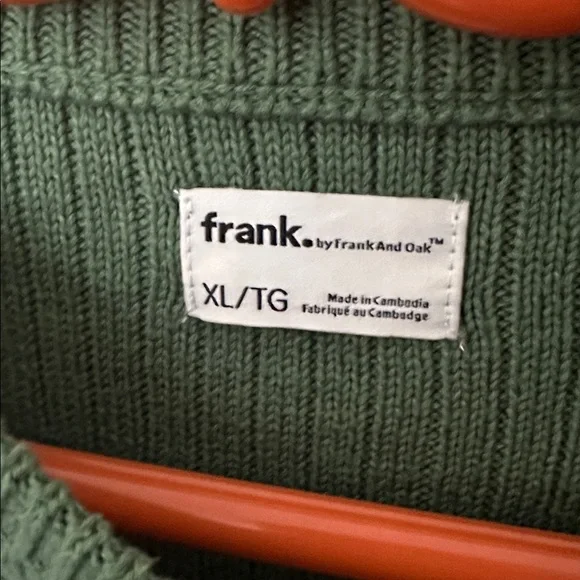 Green Ribbed Sweater - Picture 2 of 2